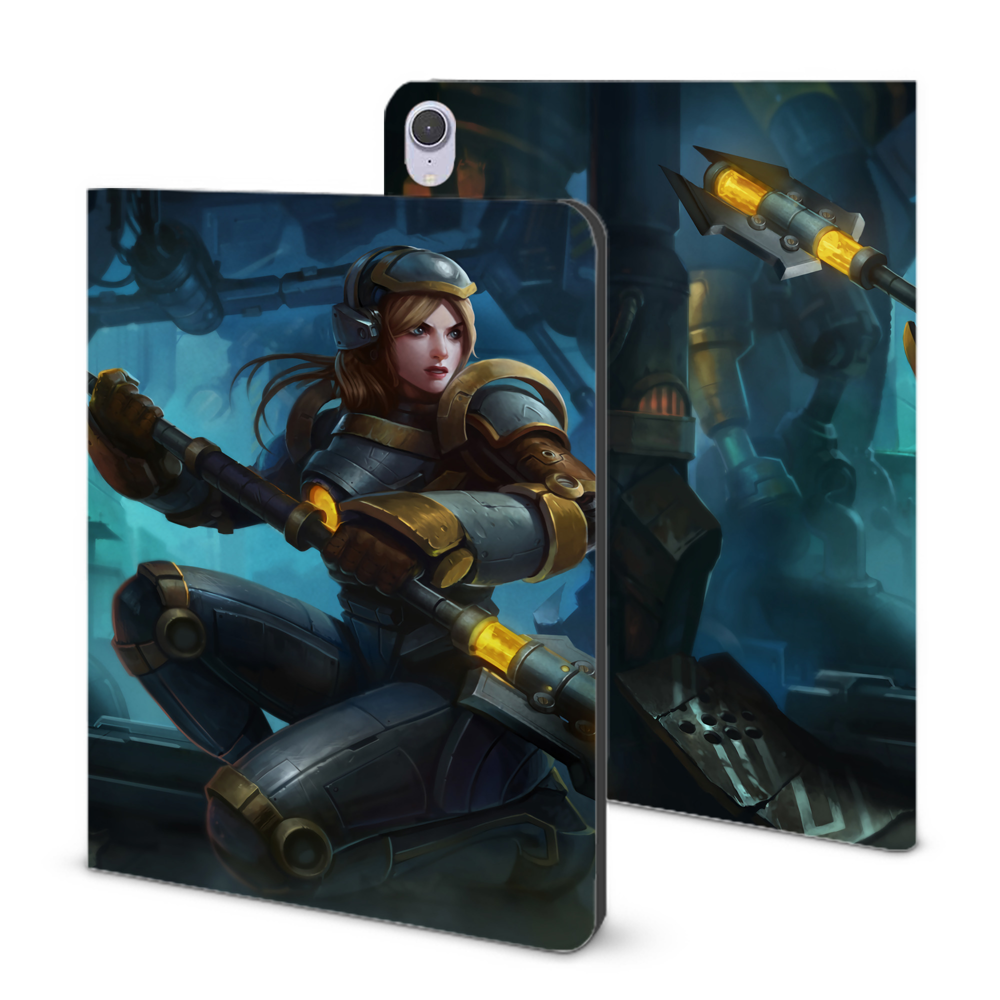 （画像用） リーグ・オブ・レジェンド League of Legends LOL IPad ケース ブック型 PUレザー TPU 耐衝撃 軽量 薄型 ペン収納なし 全面保護 IPad 各モデル対応